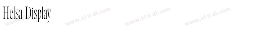 Helsa Display字体转换 Helsa Display字体转换